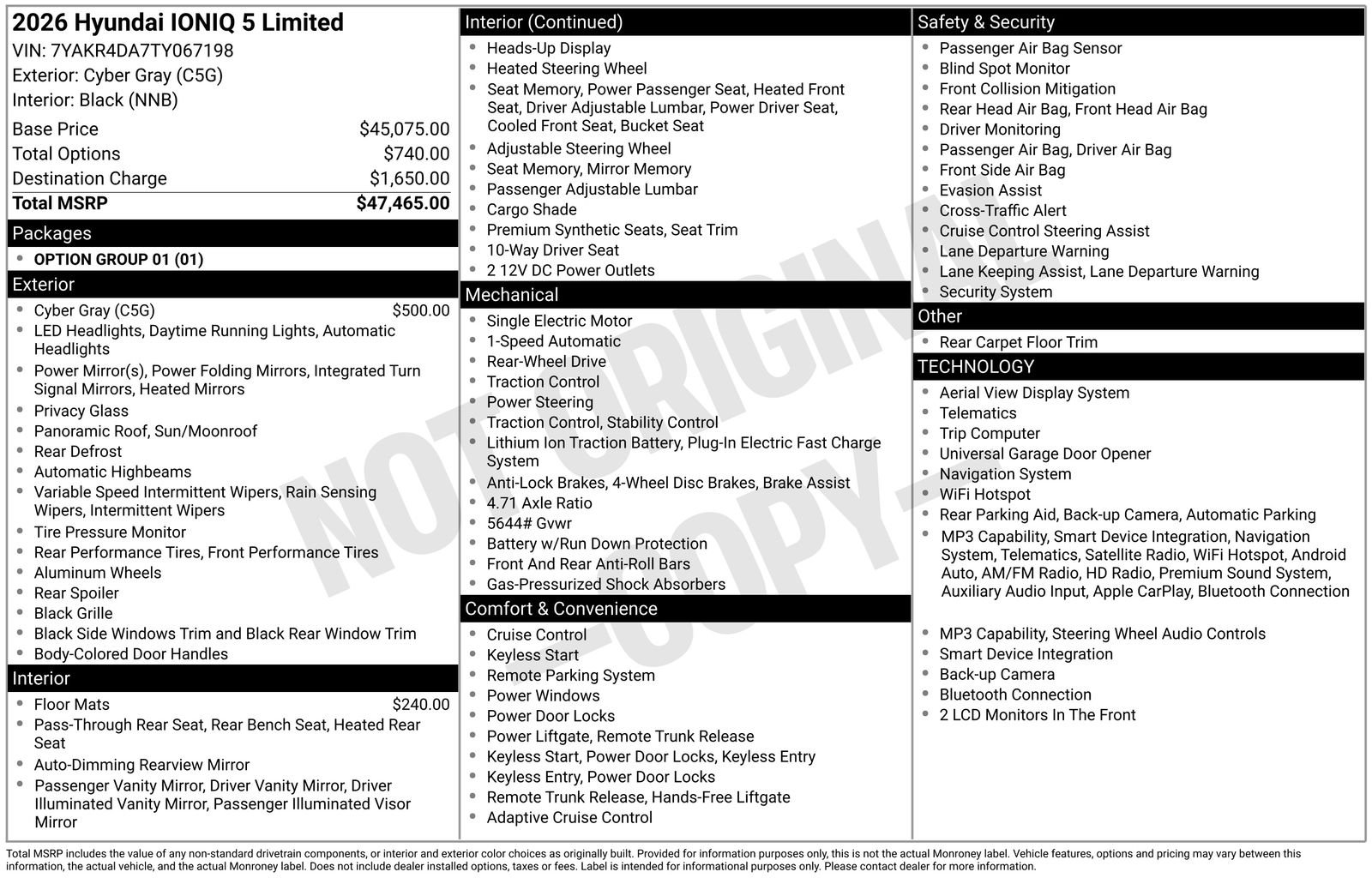 New 2026 Gray Hyundai Limited image 39