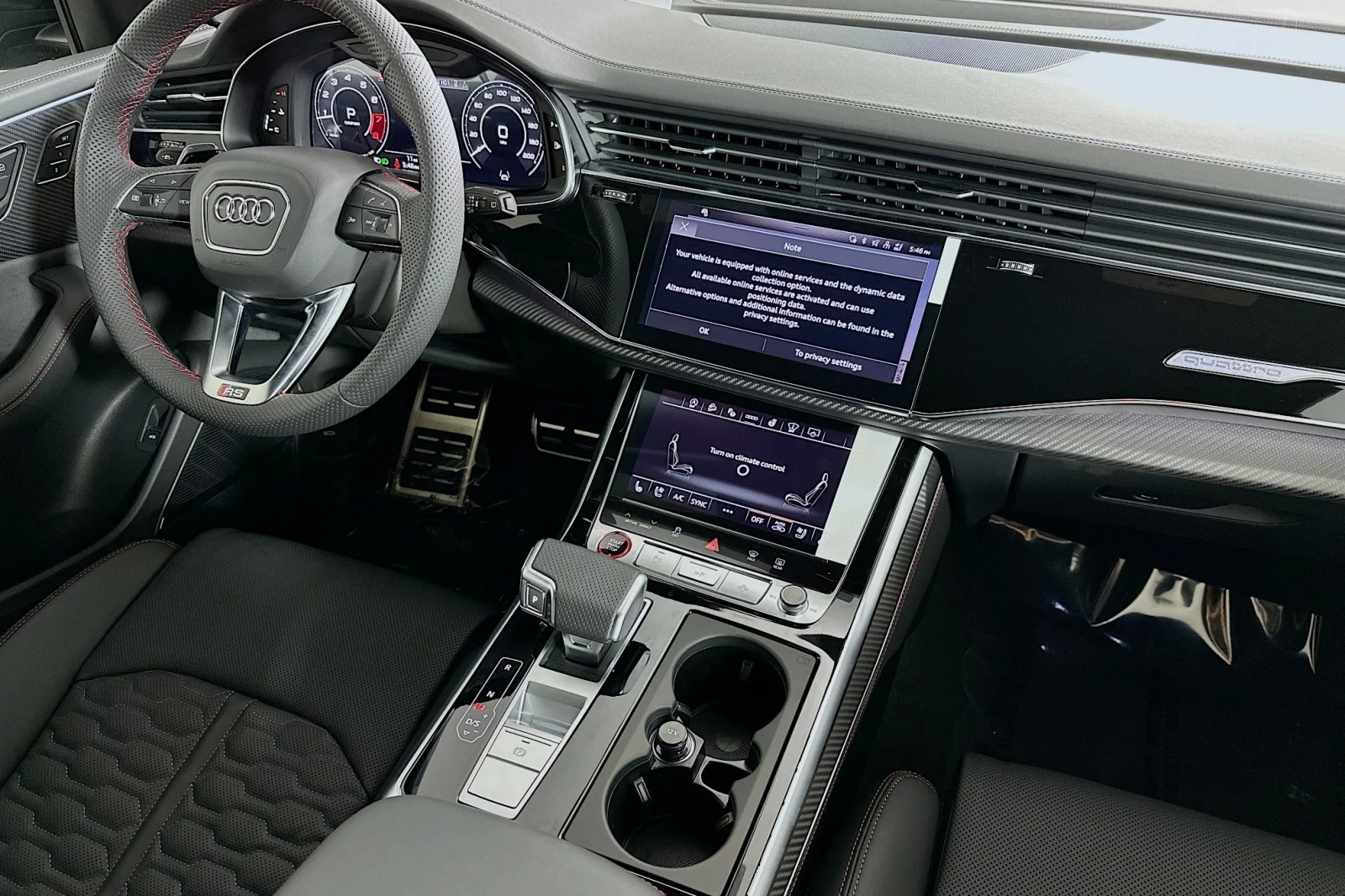 New 2026 Mythos Black Metallic Audi performance image 6