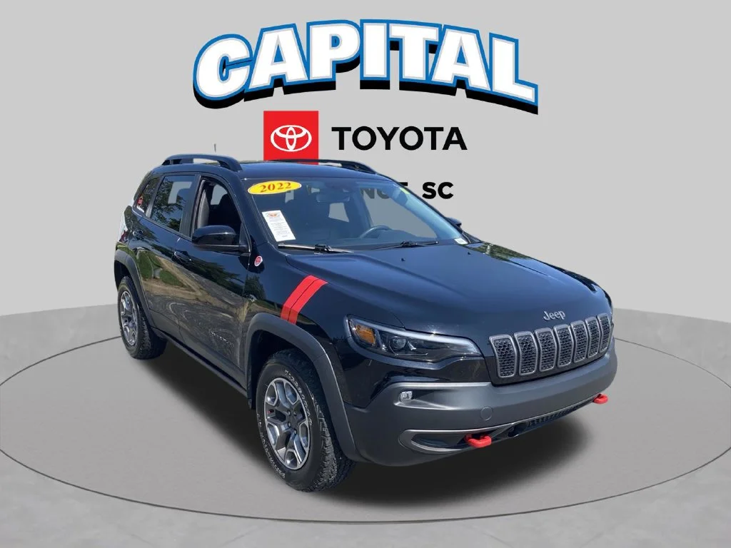 Used 2022 Black Jeep Trailhawk image 1