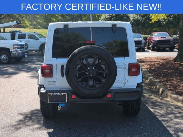 Used 2024 White Jeep Sahara 4xe image 4