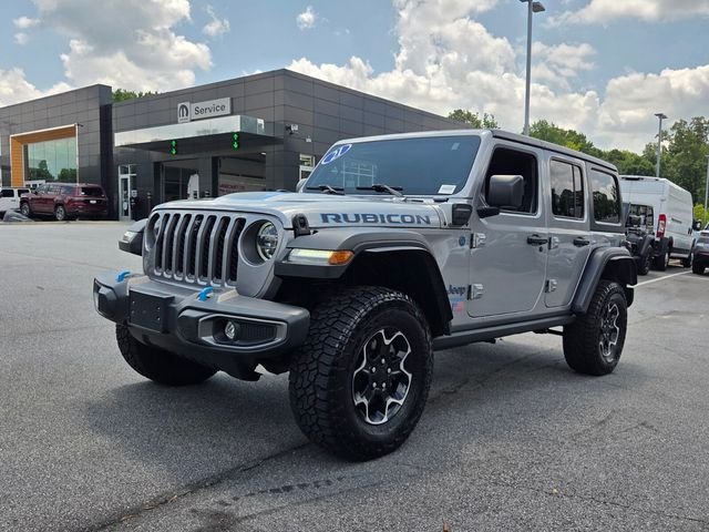 Used 2021 Silver Jeep Unlimited Rubicon 4xe image 3