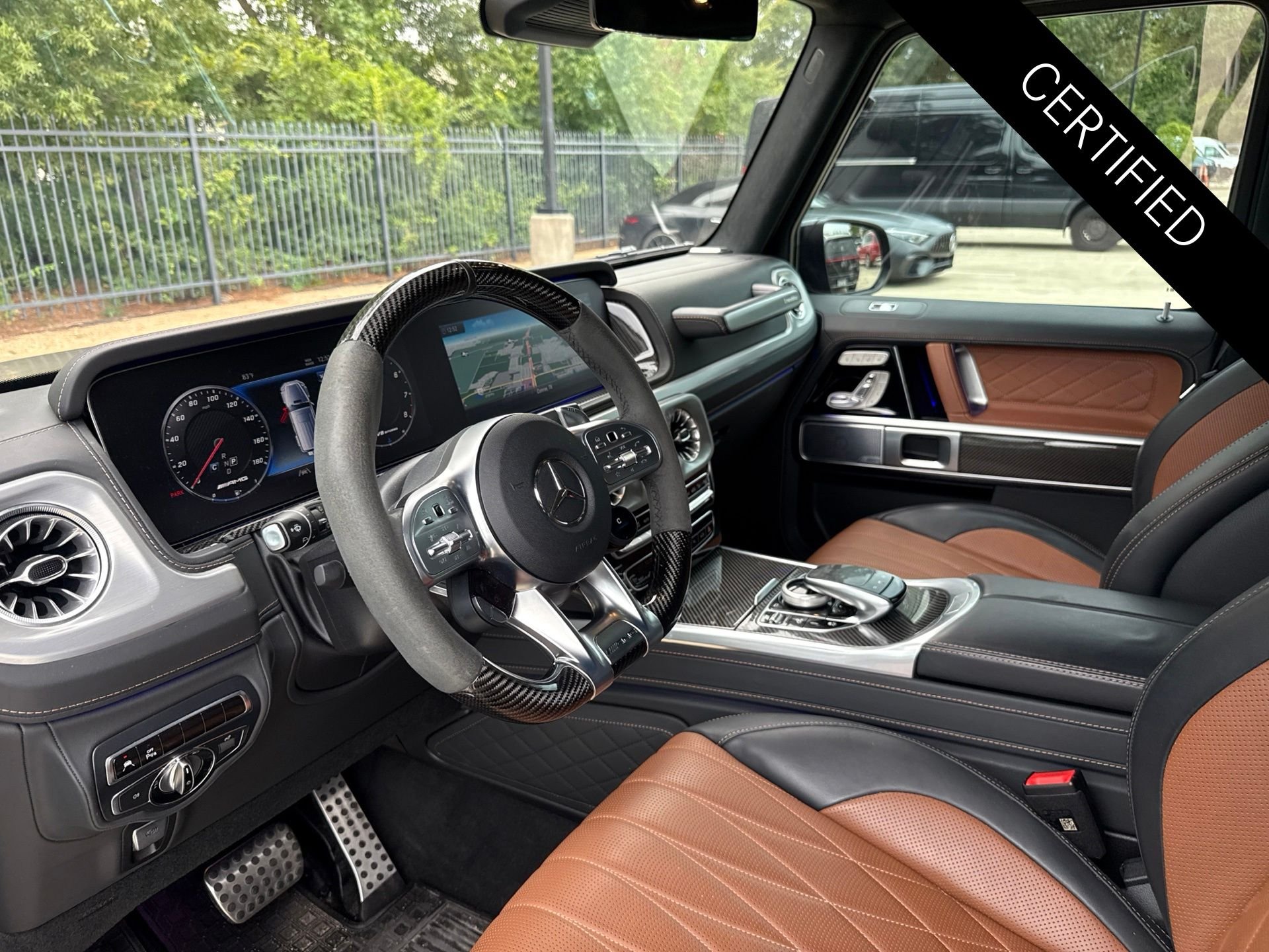 Certified Used 2023 MANUFAKTUR dark olive Green magno Mercedes-Benz G 63 AMG® image 9