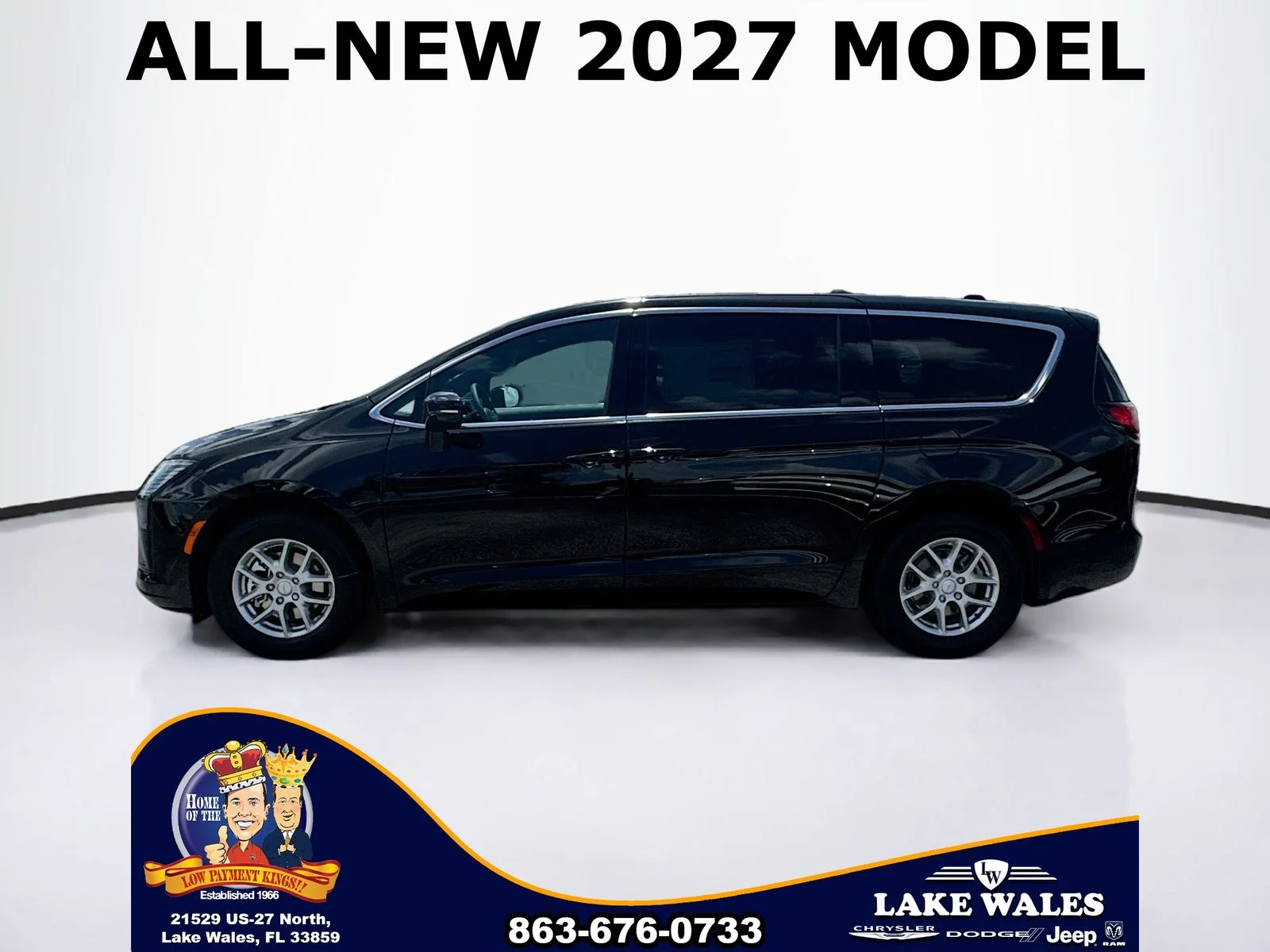 New 2027 Diamond Black Crystal Pearl-Coat Exterior Paint Chrysler  image 3