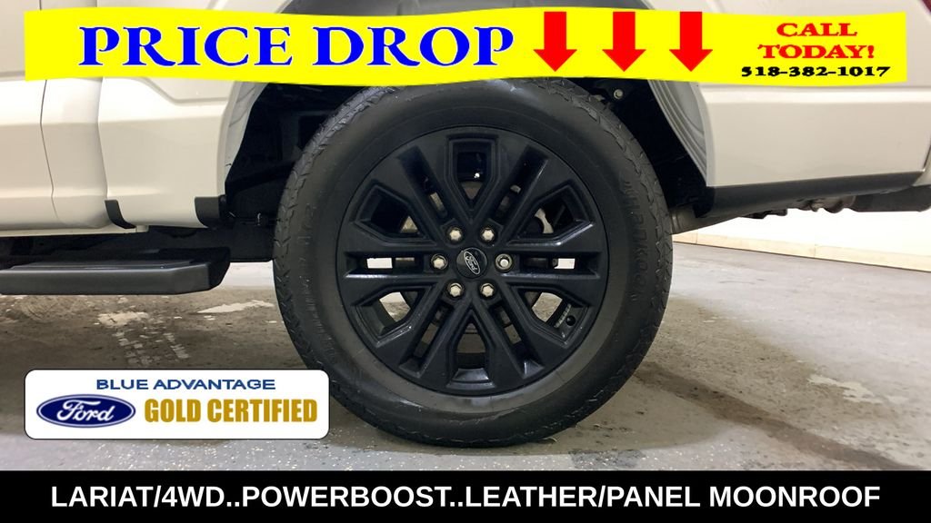Certified Used 2025 White Metallic Ford Lariat image 24
