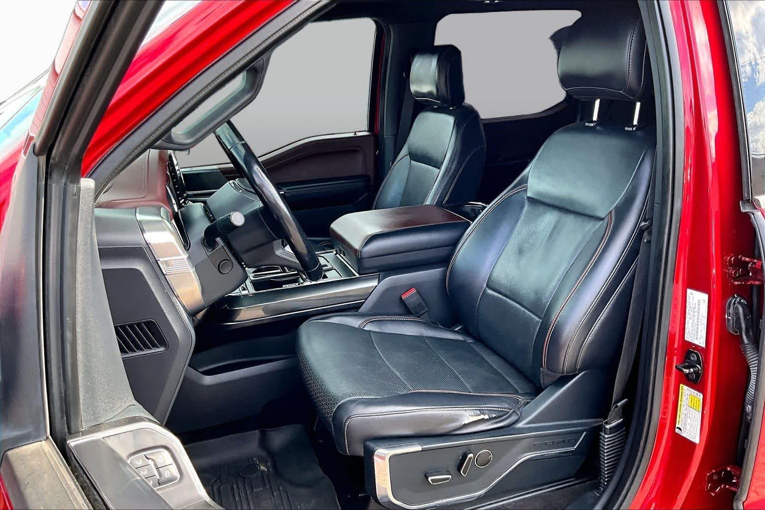 Certified Used 2021 Rapid Red Metallic Tinted Clearcoat Ford LARIAT image 10