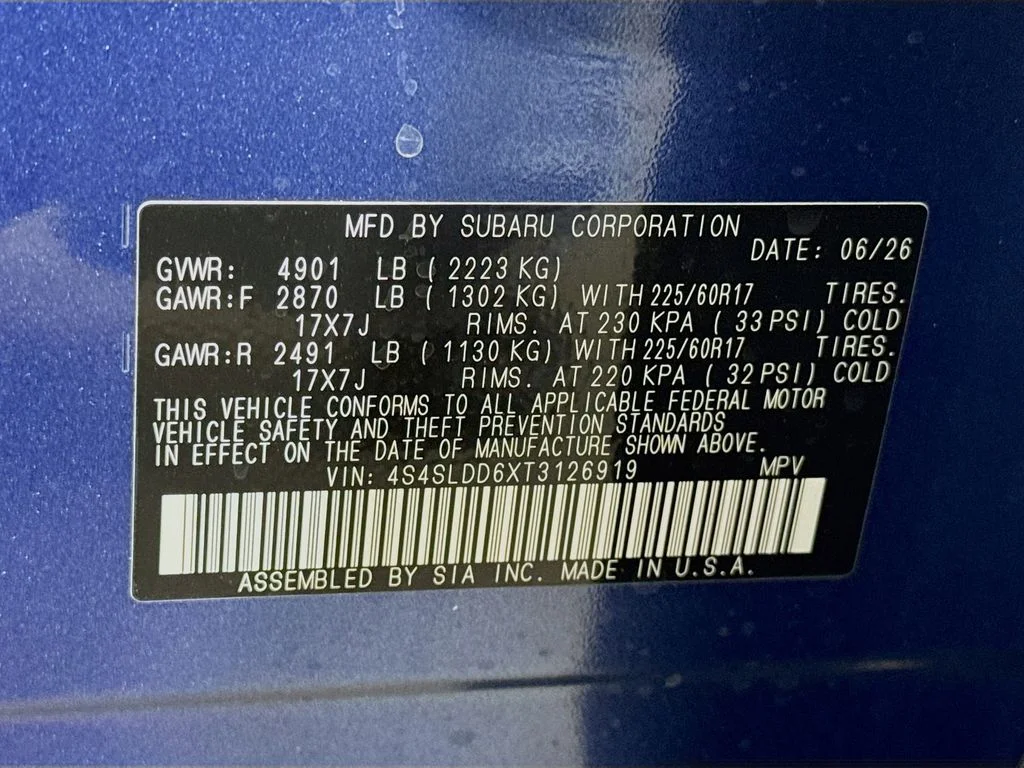New 2026 DAYBREAK BLUE PEARL Subaru Premium image 43