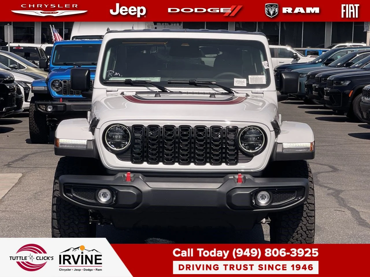 New 2026 Bright White Clear-Coat Exterior Paint Jeep America 250 image 7
