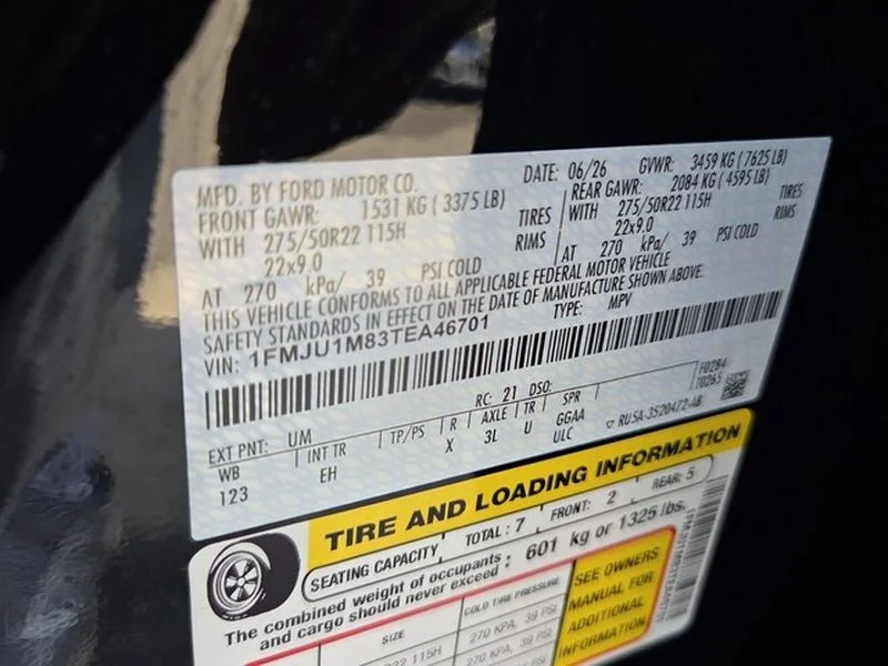 New 2026 Agate Black Metallic Ford Platinum® image 6