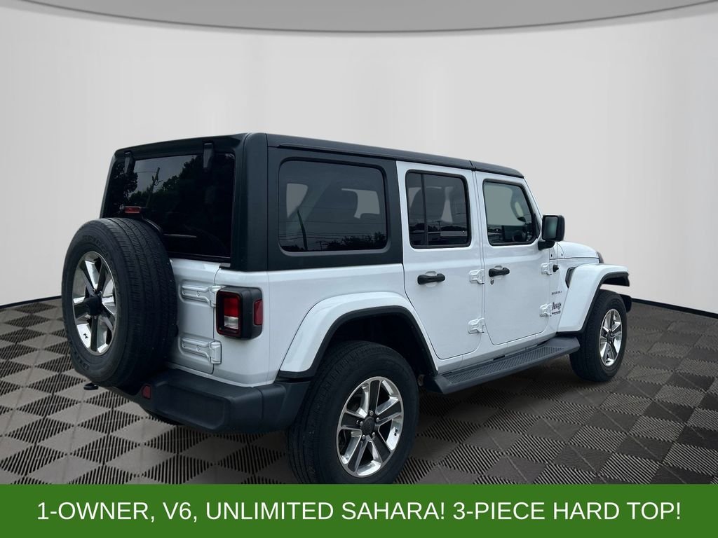 Used 2018 White Jeep Unlimited Sahara image 5