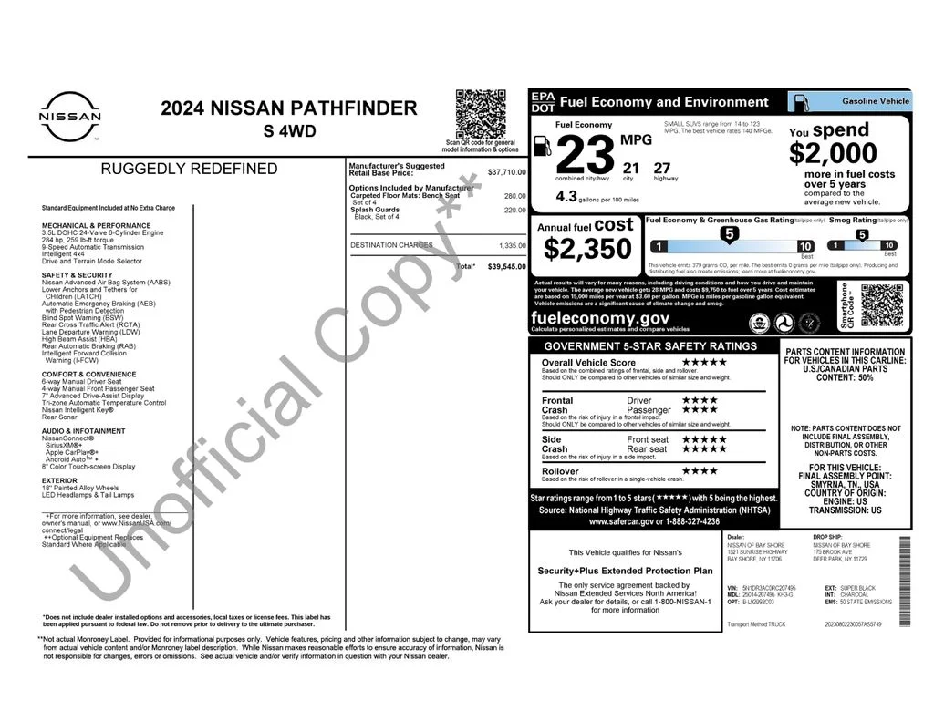 Used 2024 Black Nissan S image 17