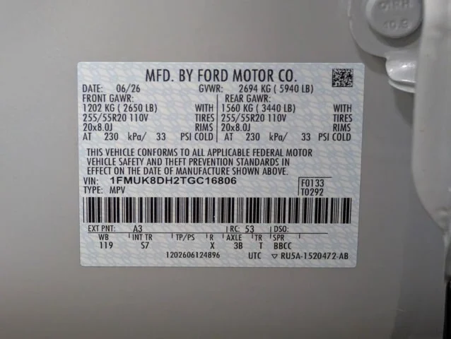 New 2026 Space White Metallic Ford Active image 51