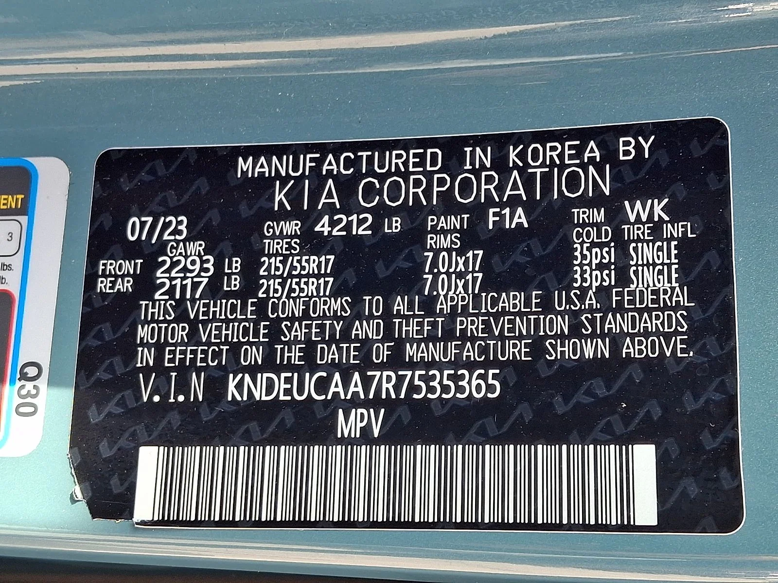Certified Used 2024 Blue Kia S image 27