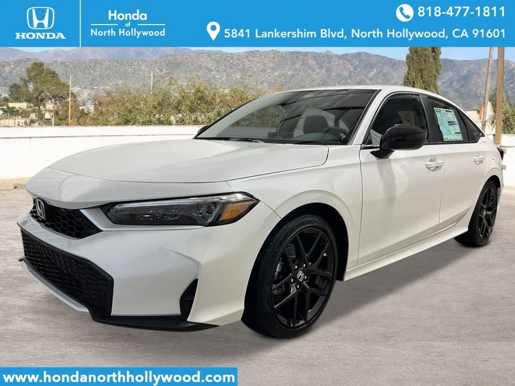 New 2026 Platinum White Pearl Honda Sport image 1