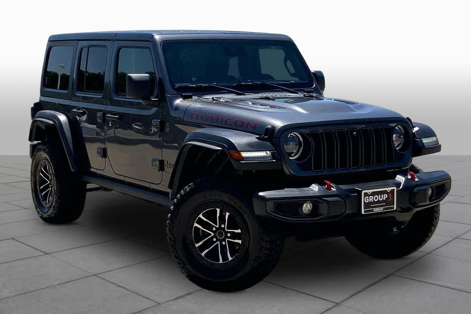 Used 2024 Granite Crystal Metallic Clearcoat Jeep Rubicon image 3
