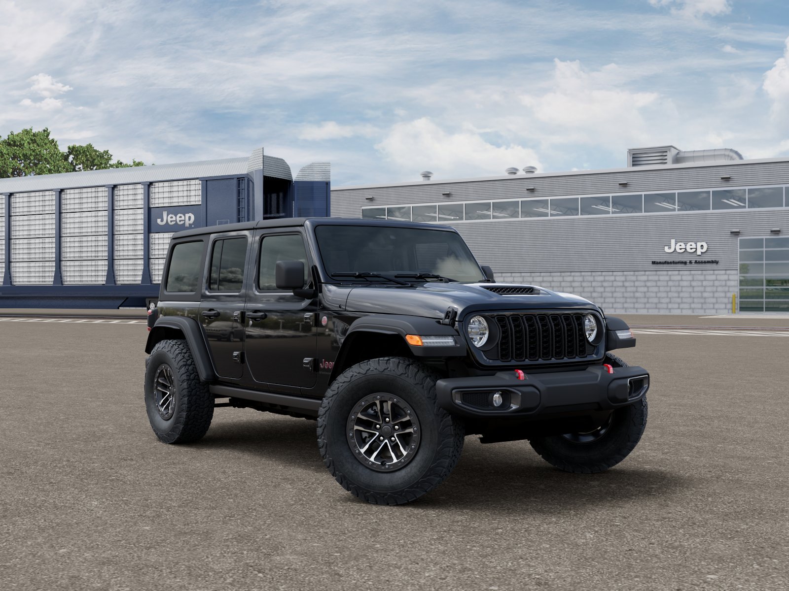 New 2026 Black Clear-Coat Exterior Paint Jeep Rubicon image 3