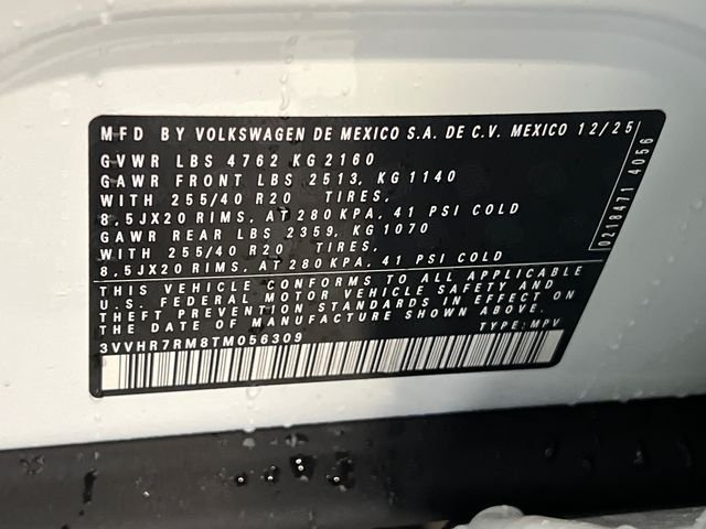 New 2026 White Volkswagen 2.0T SE R-Line Black image 22
