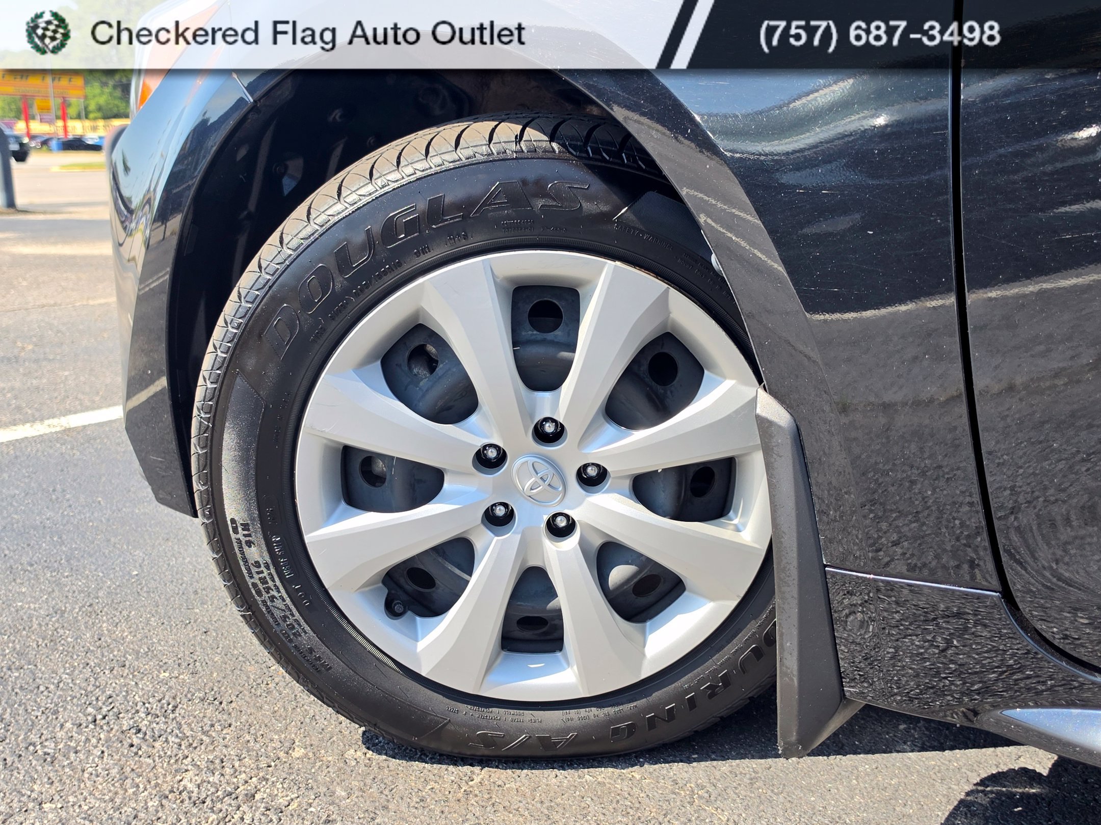 Used 2023 Midnight Black Metallic Toyota LE image 9