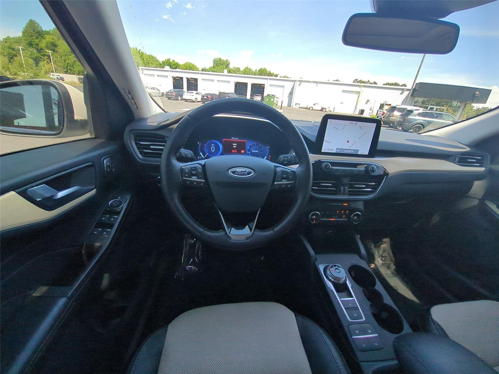Used 2021 Star White Metallic Tri-Coat Ford Titanium image 35
