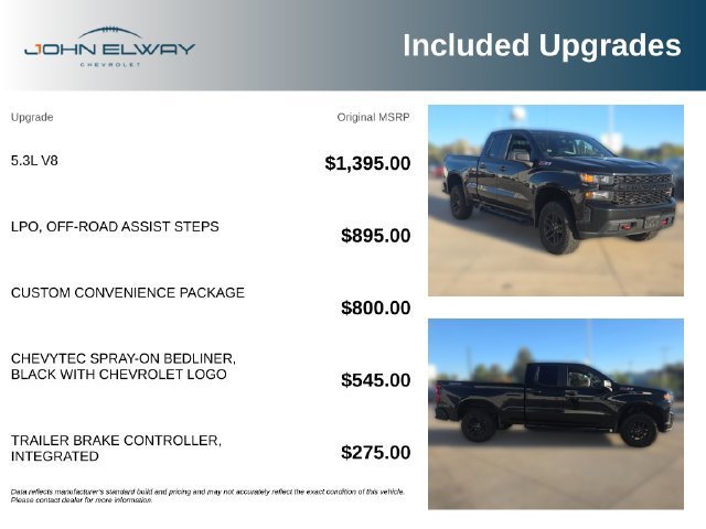 Used 2019 BLACK Chevrolet Custom Trail Boss image 7