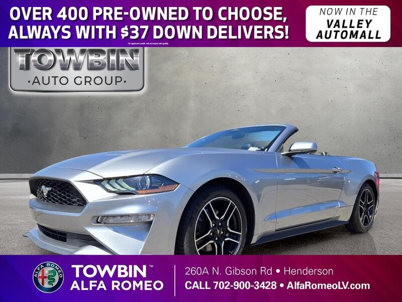 Used 2022 Silver Metallic FORD ECOBOOST PREMIUM CONVERTIBLE image 1