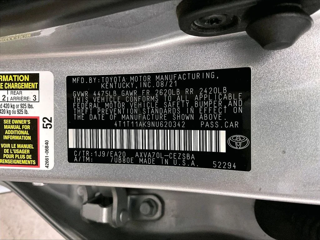 Certified Used 2022 Silver Toyota SE image 39