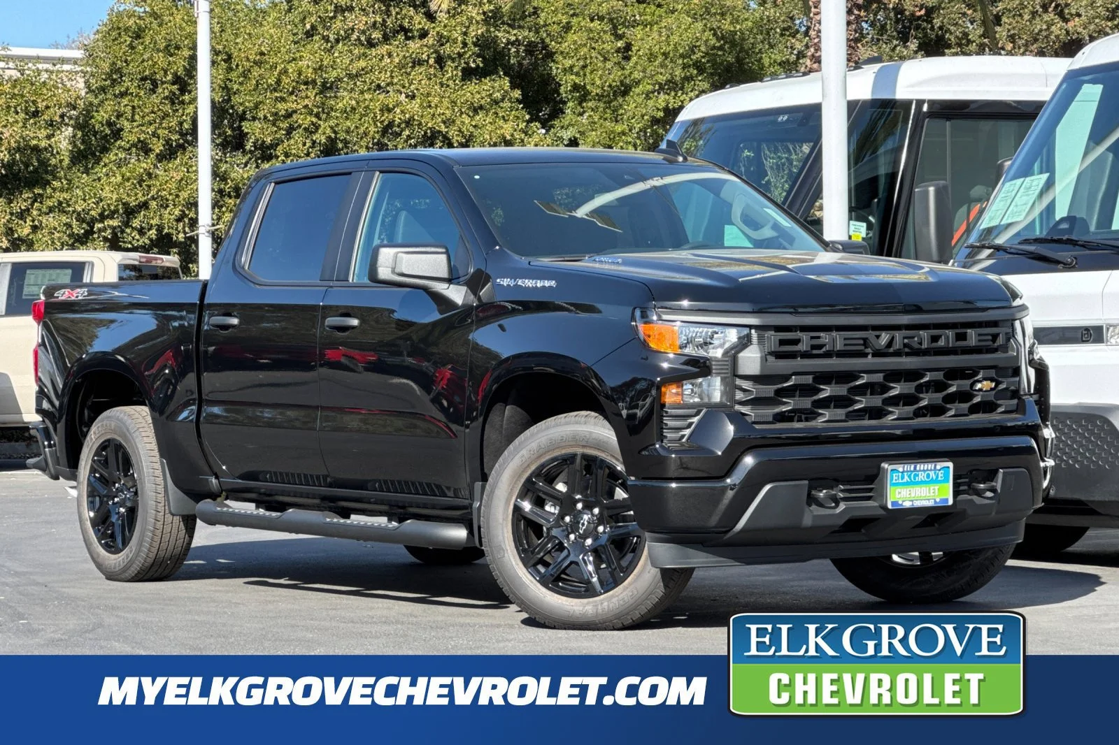 2026 Chevrolet Silverado 1500 Custom Crew Cab for sale - Stock #260725 - Black - New at My True Fleet