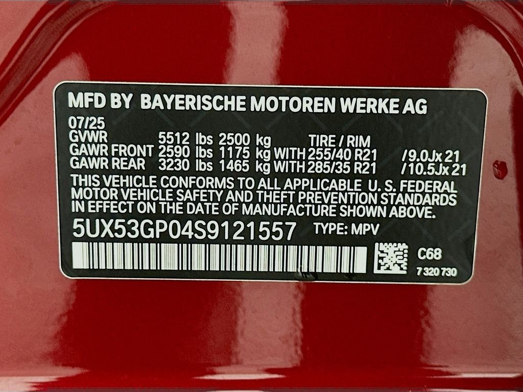 Used 2025 Vegas Red Metallic BMW 30 xDrive image 31