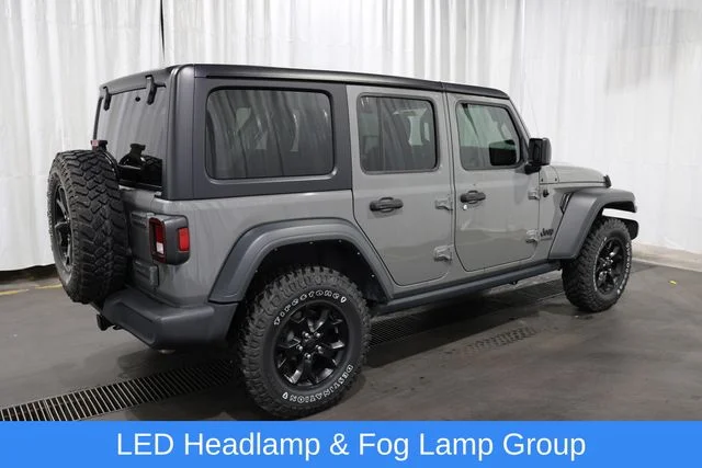 Used 2021 Gray Clearcoat Jeep Unlimited Willys image 3