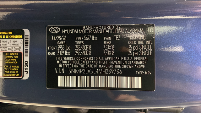 New 2027 Atlantis Blue Hyundai SEL image 29