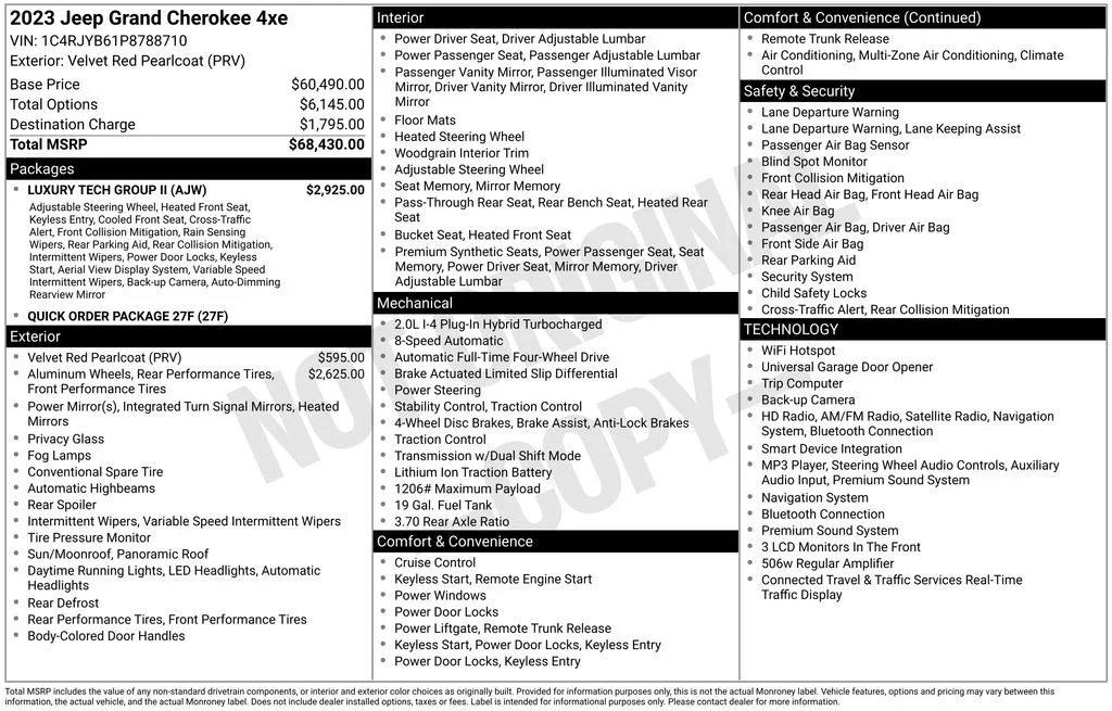 Used 2023 Red Jeep 4xe image 17