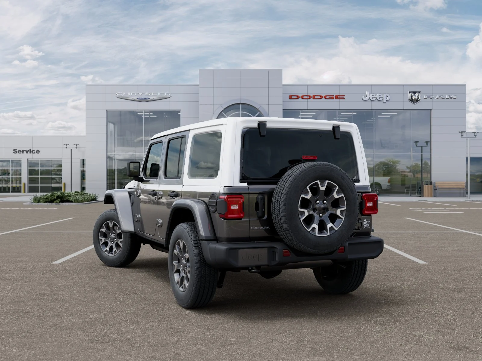 New 2026 Granite Crystal Metallic Clear-Coat Exterior Paint Jeep Sahara image 3