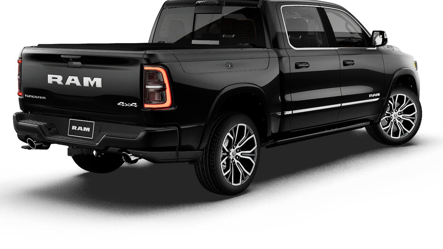 New 2027 Diamond Black Crystal Pearl-Coat Exterior Paint RAM Tungsten image 2