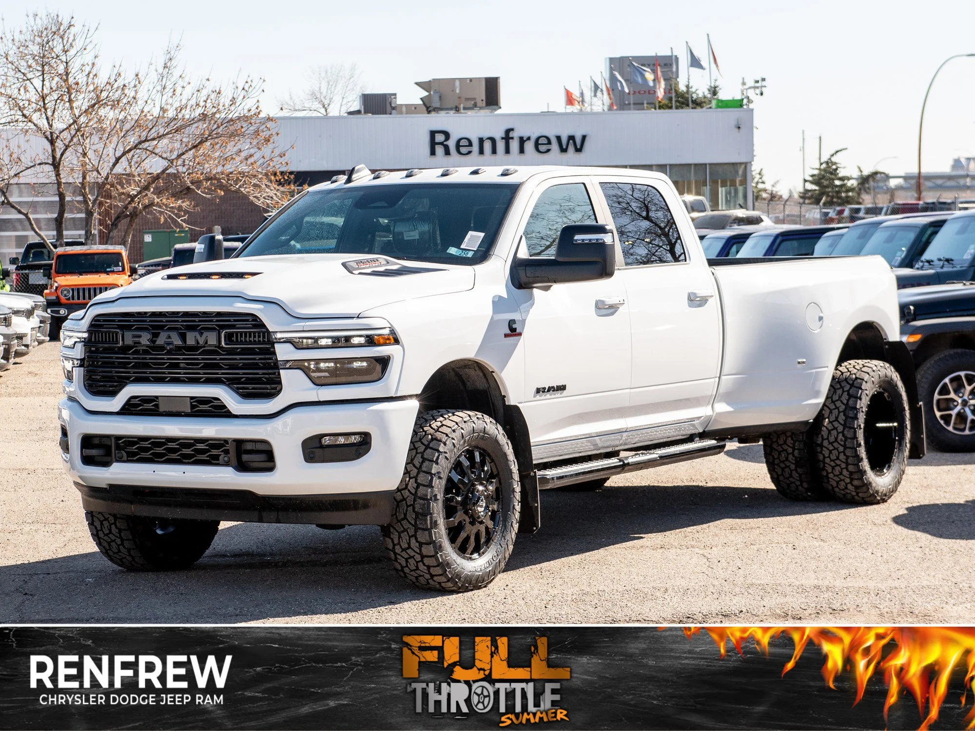 New 2026 White RAM Laramie* Dually, 8