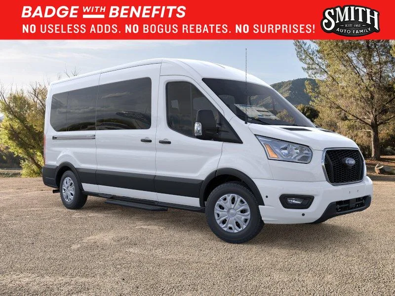 New 2025 Oxford White Ford Passenger Van XLT image 8