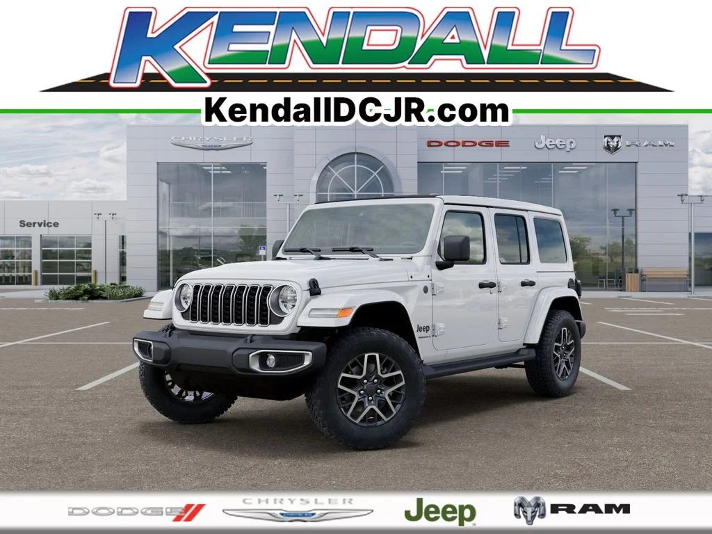 New 2026 Bright White Clear-Coat Exterior Paint Jeep Sahara image 1