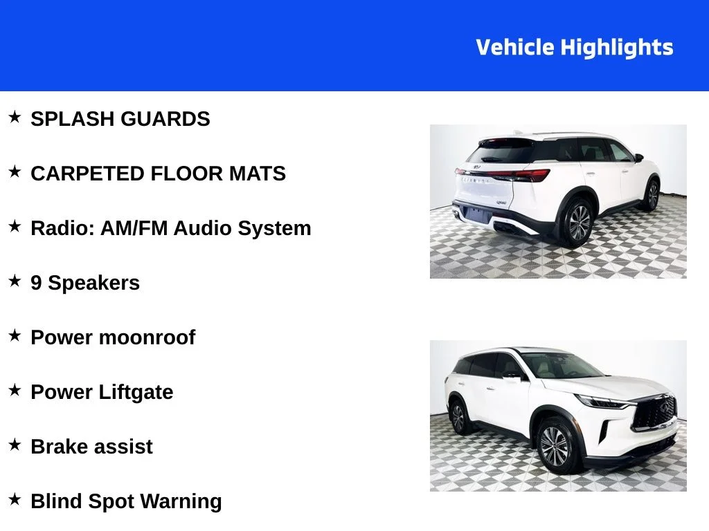 Used 2025 White INFINITI PURE image 4