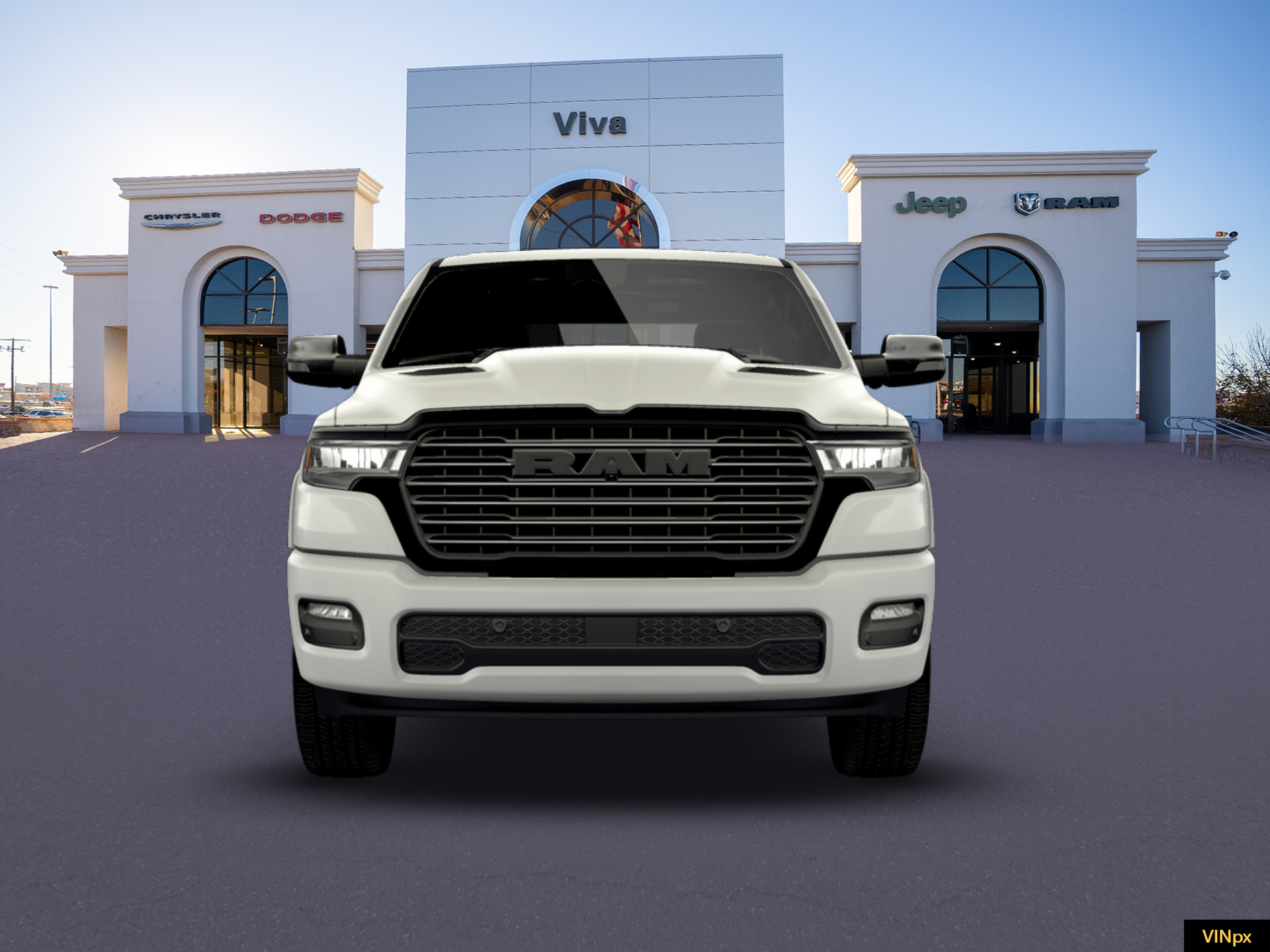 New 2026 Bright White Clear-Coat Exterior Paint RAM Laramie image 24