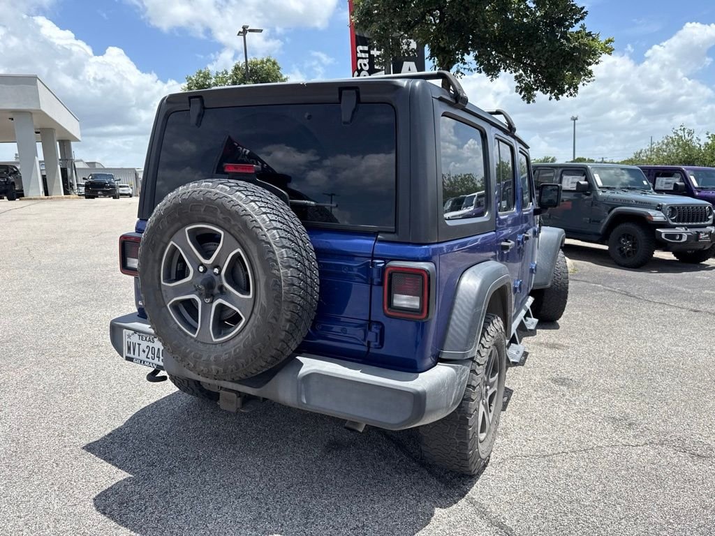 Used 2018 Blue Jeep Unlimited Sport S image 11