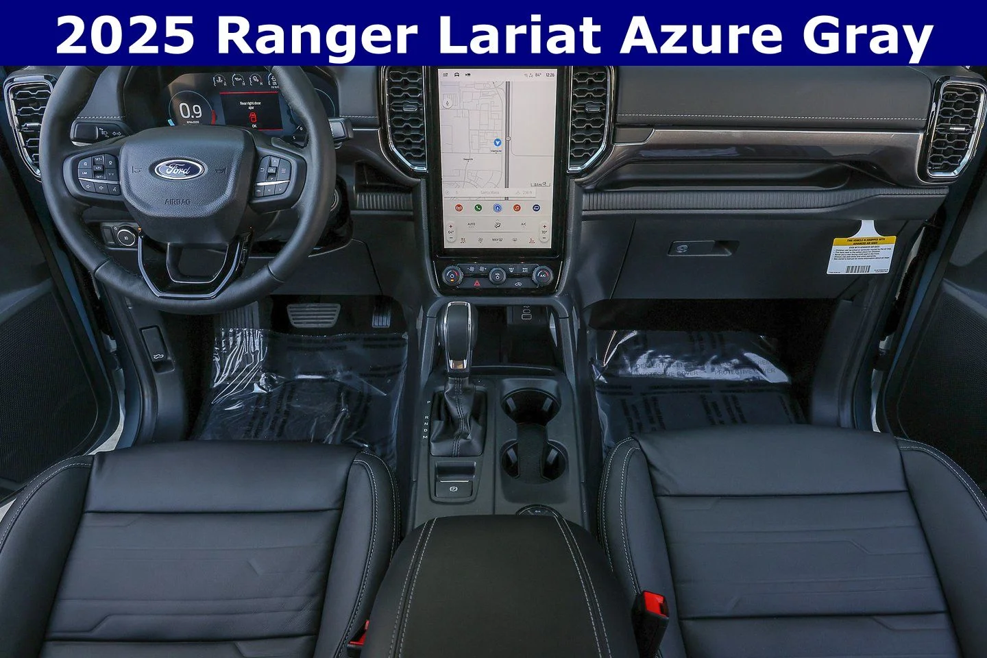 New 2025 Azure Gray Metallic Tri-coat Ford LARIAT® image 40