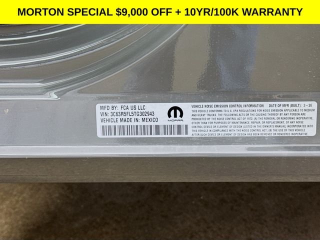 New 2026 Ceramic Gray Clear-Coat Exterior Paint Ram Laramie image 33