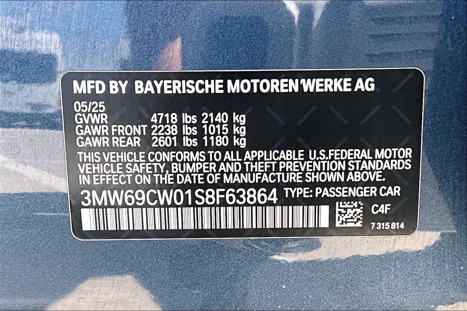 Used 2025 Arctic Race Blue Metallic BMW 330i image 32