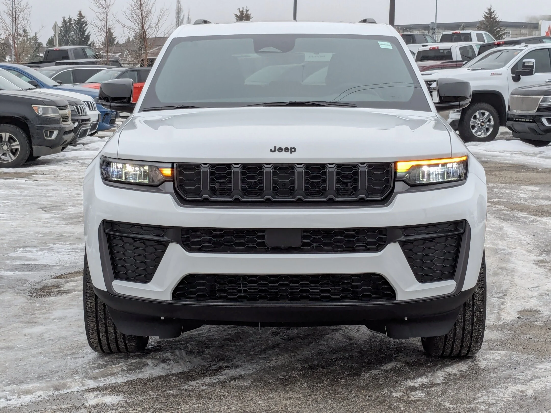 New 2026 White Jeep Altitude - - Power Sunroof - 20 Gloss Black Wheels - Capri Leatherette/Suede - Remote Start & More! image 3