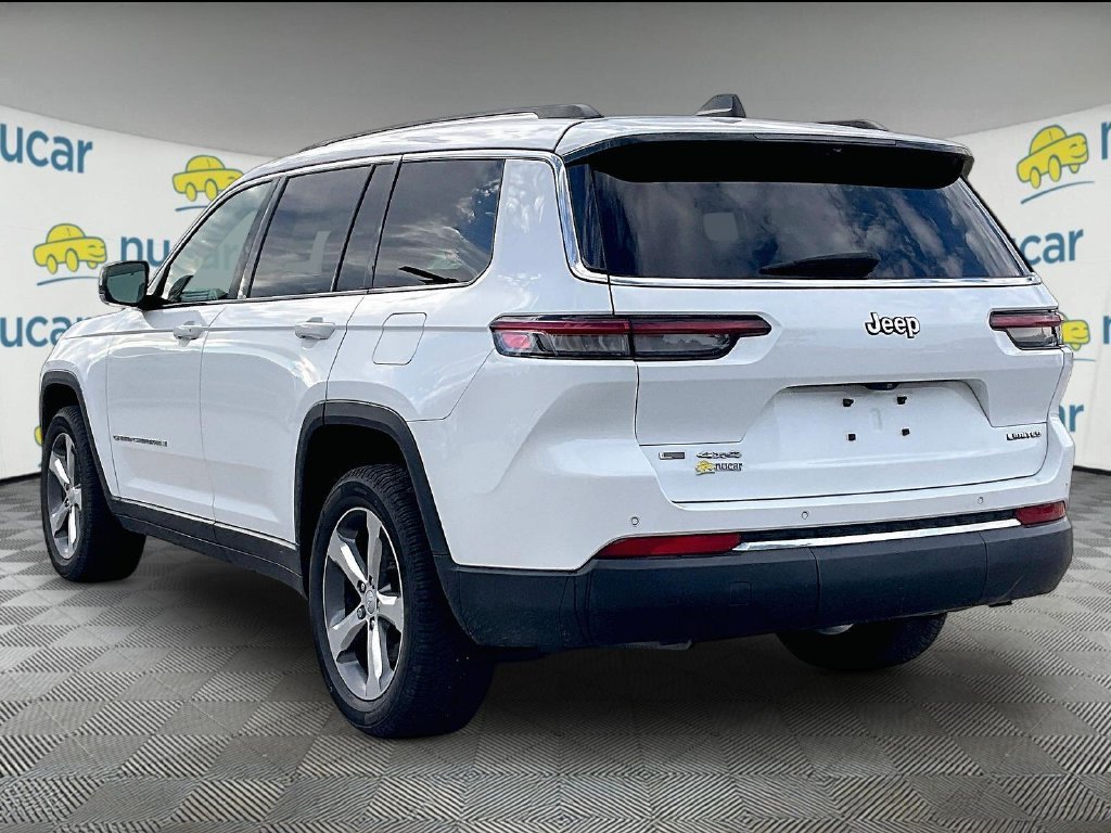 Used 2021 Bright White Clearcoat Jeep Limited image 4