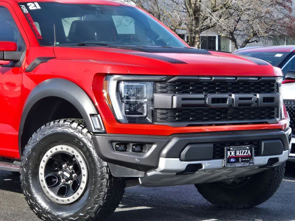 Used 2021 Orange Ford Raptor image 2