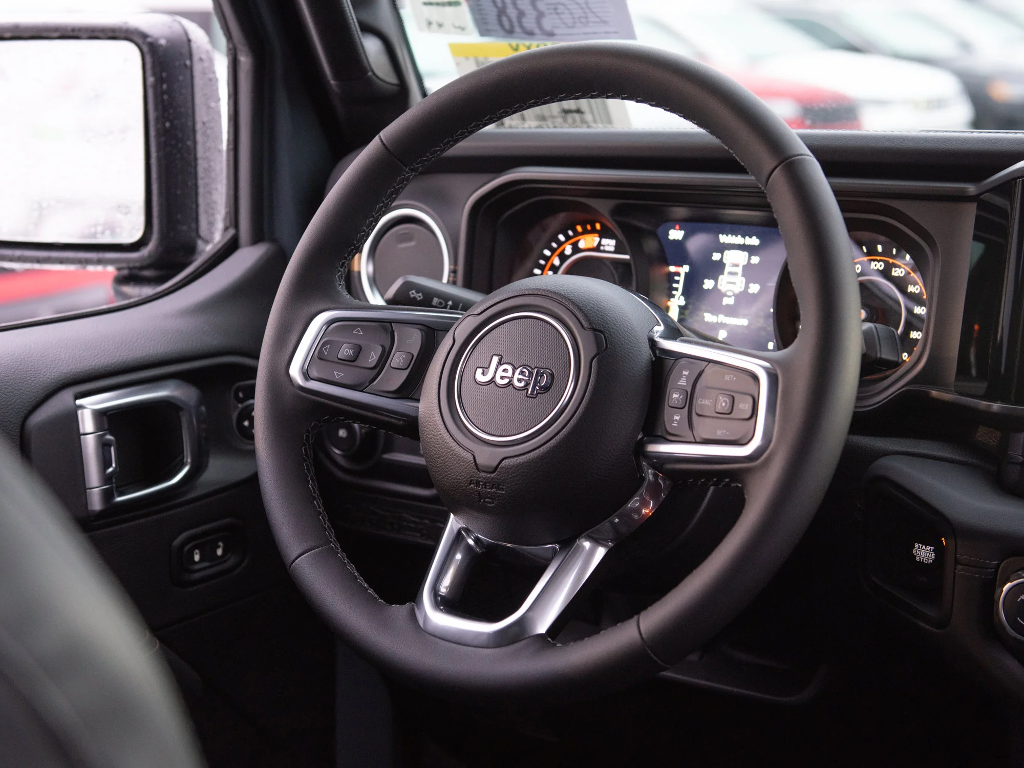 Used 2026 Dark blue Jeep Sahara* 4 Door 4x4, McKinley Leather Seats, Safety Group, Off Road Camera image 13