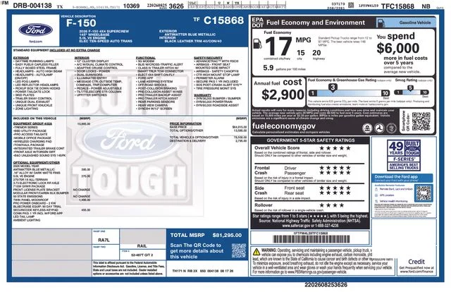 New 2026 Antimatter Blue Metallic Ford Tremor image 5