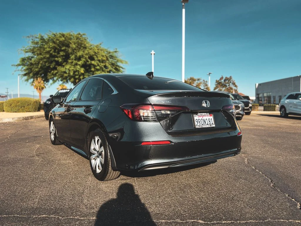 Certified Used 2025 Meteorite Gray Metallic Honda 4D LX image 6
