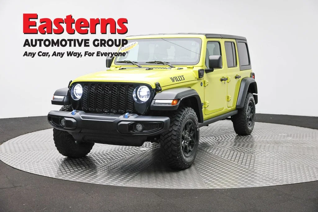 Used 2023 Yellow Jeep Willys 4xe image 1