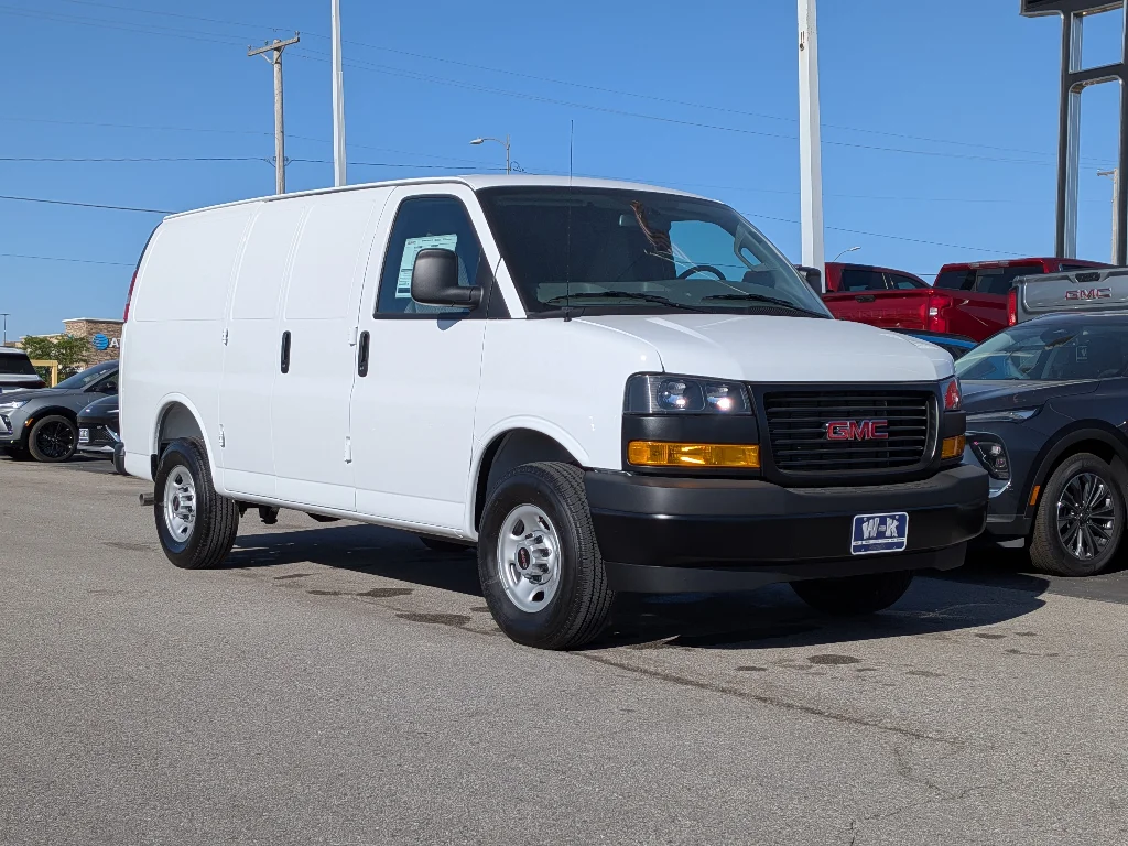 New 2026 Summit White GMC Work Van image 1