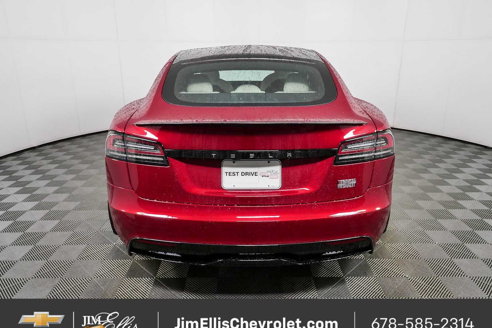 Used 2023 Red Tesla Plaid Tri Motor All-Wheel Drive image 30